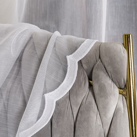 Firanka haftowana, wysokość 300cm, kolor 001 biały FH0050/768/001/000300/1