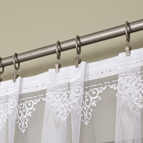 Firanka żakardowa na metry 107363 wysokość 155 cm kolor biały