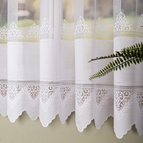 Firanka żakardowa na metry 107363 wysokość 175 cm kolor biały