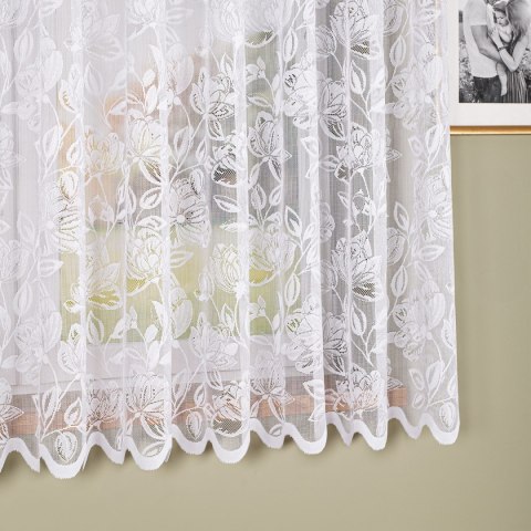 Firanka żakardowa na metry 037800 wysokość 170 cm kolor biały