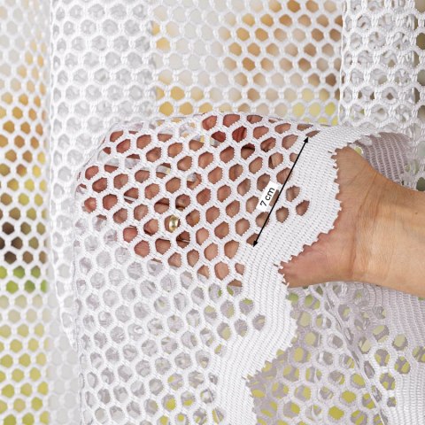 Firanka żakardowa na metry 011607 wysokość 180 cm kolor biały