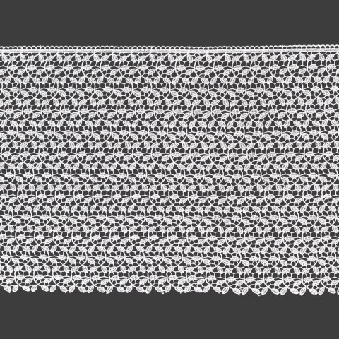 Koronka gipiurowa, wysokość 40cm, kolor 002 offwhite 4G3235/447/002/000040/1