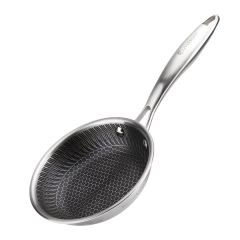 PATELNIA STALOWA 16cm Z POWŁOKĄ PLASTER MIODU E-7543