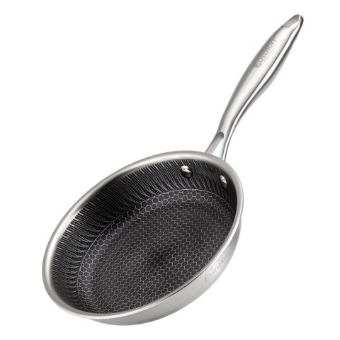 PATELNIA STALOWA 20cm Z POWŁOKĄ PLASTER MIODU E-7545