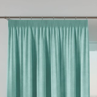 VELVI Zasłona gotowa na taśmie, szerokość 140 x wysokość 230cm, kolor 007 miętowy VELVI0/ZGT/007/140230/1