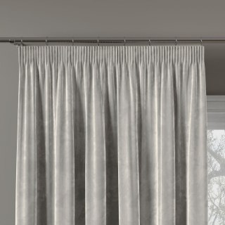 VELVI Zasłona gotowa na taśmie, szerokość 140 x wysokość 230cm, kolor 020 szary VELVI0/ZGT/020/140230/1
