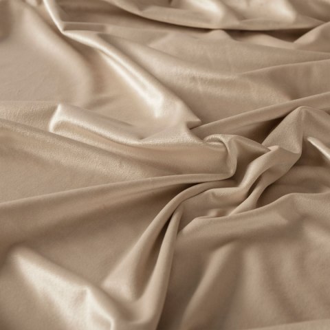 VELVI Zasłona gotowa na taśmie, szerokość 140 x wysokość 240cm, kolor 015 ciemny kremowy VELVI0/ZGT/015/140240/1