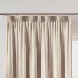 VELVI Zasłona gotowa na taśmie, szerokość 140 x wysokość 240cm, kolor 016 kremowy VELVI0/ZGT/016/140240/1