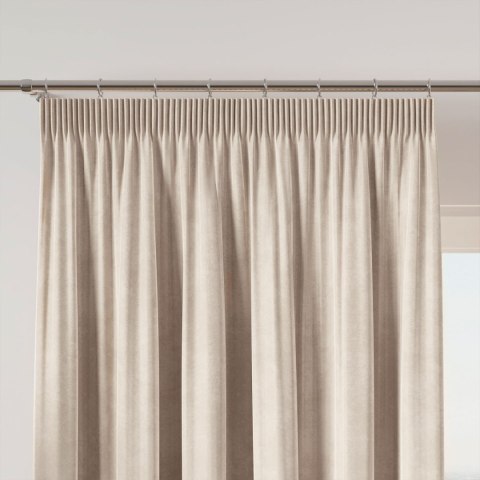 VELVI Zasłona gotowa na taśmie, szerokość 140 x wysokość 240cm, kolor 016 kremowy VELVI0/ZGT/016/140240/1