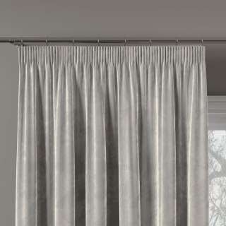 VELVI Zasłona gotowa na taśmie, szerokość 140 x wysokość 250cm, kolor 021 pastelowy szary VELVI0/ZGT/021/140250/1