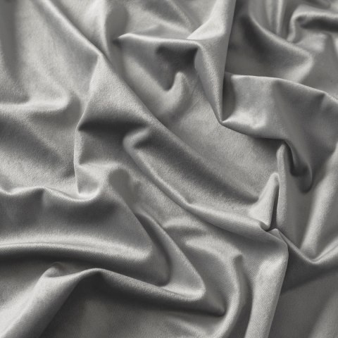 VELVI Zasłona gotowa na taśmie, szerokość 140 x wysokość 260cm, kolor 022 chłodny szary VELVI0/ZGT/022/140260/1