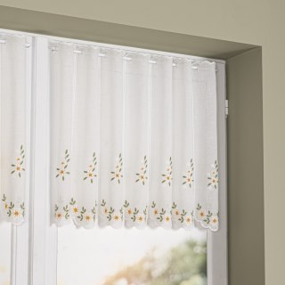 Zazdrostka haftowana w kwiaty, wysokość 60 cm, kolor 010 jasny kremowy 224338/684/010/000060/1