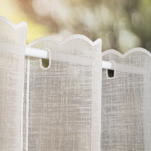 Zazdrostka haftowana w kwiaty, wysokość 90 cm, kolor 010 jasny kremowy 224338/684/010/000090/1