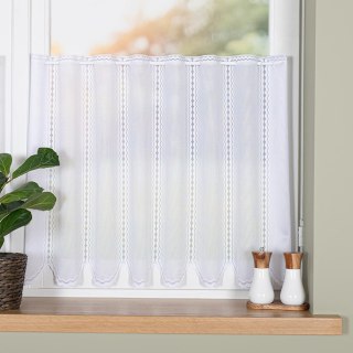 Zazdrostka żakardowa panelowa, wysokość 60cm, druk wzoru kolor 011 biały 023429/000/011/000060/1