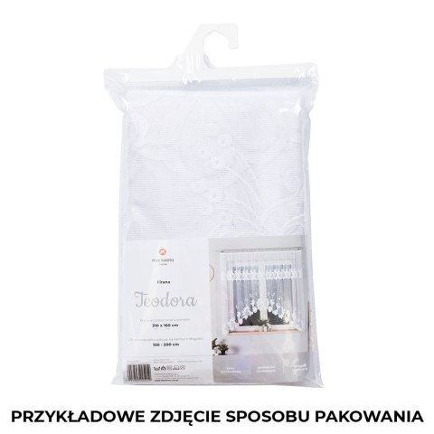ADELA Firanka żakardowa gotowa, szerokość 300 x wysokość 160cm, kolor 001 biały 361350/FBL/001/300160/1