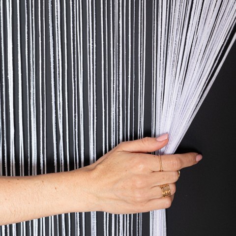 FABIO Makaron żakardowy gotowy, szerokość 100cm x wysokość 250cm, kolor 001 biały 044409/PBP/001/100250/1