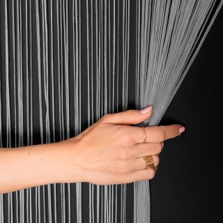 FABIO Makaron żakardowy gotowy, szerokość 100cm x wysokość 250cm, kolor 429 szary 044409/PBP/429/100250/1