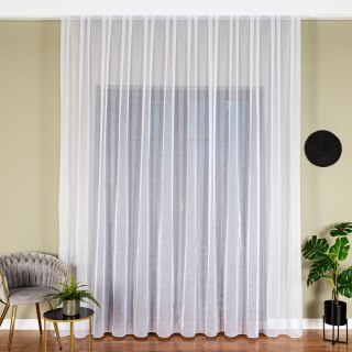 Firanka fantazyjna z ołowianką na metry 423084 wysokość 300 cm kolor biały