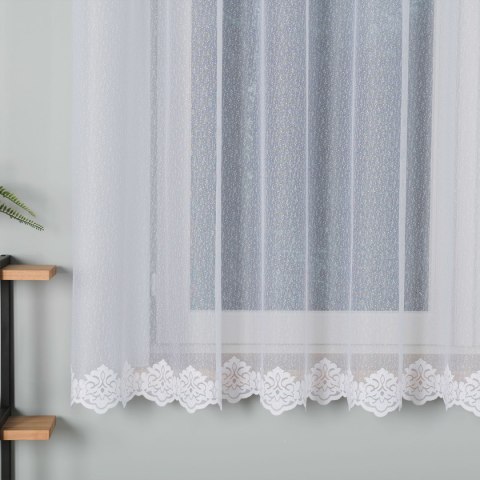 Firanka żakardowa na metry 023405 wysokość 160 cm kolor biały