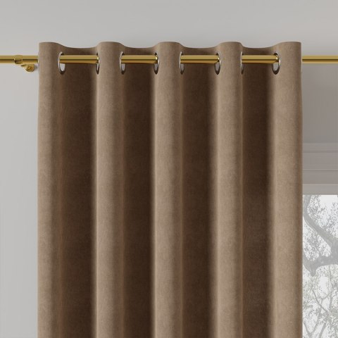 MILAS Tkanina dekoracyjna, wysokość 300cm, kolor 007 ciemny kawowy MILAS0/000/007/000300/1