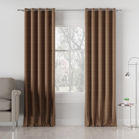 MILAS Tkanina dekoracyjna, wysokość 300cm, kolor 008 ciepły brązowy MILAS0/000/008/000300/1