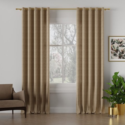 MILAS Tkanina dekoracyjna, wysokość 300cm, kolor 009 beżowy MILAS0/000/009/000300/1