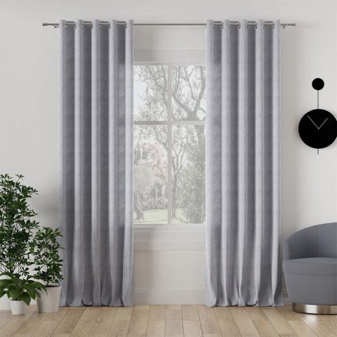 MILAS Tkanina dekoracyjna, wysokość 300cm, kolor 448 pastelowy szary MILAS0/000/448/000300/1