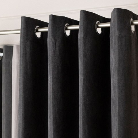 MILAS Tkanina dekoracyjna, wysokość 300cm, kolor 800 ciepły grafitowy MILAS0/000/800/000300/1