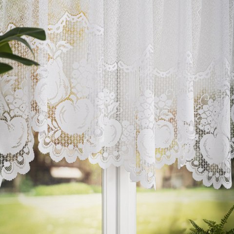 PELAGIA Firanka żakardowa gotowa, szerokość 400 x wysokość 160cm, kolor 001 biały 361250/FBL/001/400160/1