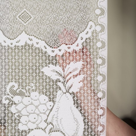 PELAGIA Firanka żakardowa gotowa, szerokość 400 x wysokość 160cm, kolor 001 biały 361250/FBL/001/400160/1