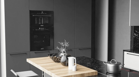 Piekarnik elektryczny z funkcją mikrofali Kernau KBO 1371 S M TC B