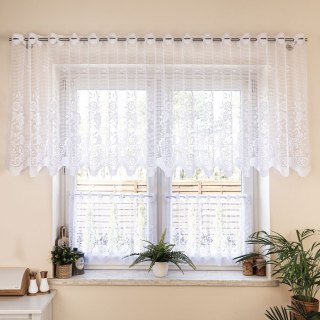 Zazdrostka żakardowa na metry 044330 wysokość 70 cm kolor biały