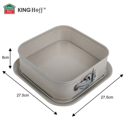 FORMA BLACHA KWADRATOWA ROZPINANA DO CIASTA 27,5x27,5cm KINGHOFF KH-1977