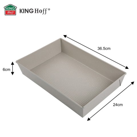 FORMA BLACHA PROSTOKĄTNA DO CIASTA 36,5x24cm KINGHOFF KH-1975