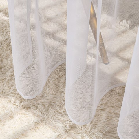 ISEN Firana gotowa na przelotkach, szerokość 140cm x wysokość 250cm, kolor 001 biały 625728/FGP/001/140250/1