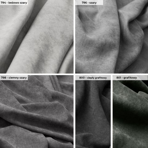 MILAS Tkanina dekoracyjna, wysokość 300cm, kolor 798 ciemny szary MILAS0/000/798/000300/1