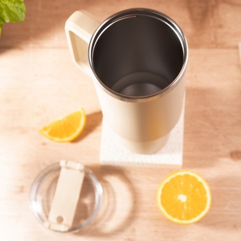 STALOWY KUBEK TERMICZNY TERMOS 1100ml Z RĄCZKĄ I SŁOMKĄ KLAUSBERG KB-7944