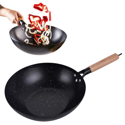WOK Z POWŁOKĄ MARMURKOWĄ 30cm KINGHOFF KH-1983