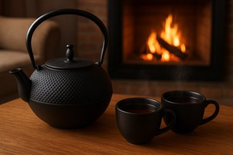 ZAPARZACZ ŻELIWNY 1,8L Z FILTREM 2492