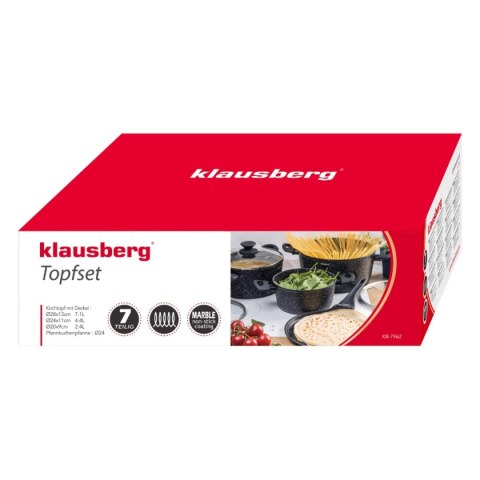 ZESTAW 7 ELEM. GARNKÓW MARMURKOWYCH KLAUSBERG KB-7962