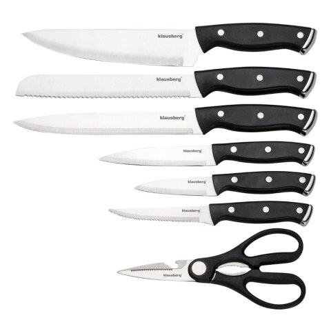 ZESTAW NOŻY KUCHENNYCH I DO STEKÓW W BLOKU KLAUSBERG KB-7985