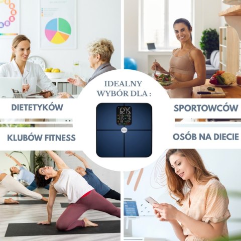 ANALITYCZNA WAGA ŁAZIENKOWA SMART IOS ANDROID KLAUSBERG KB-7940