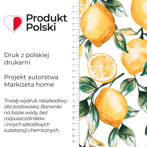 CYTRYNY Tkanina dekoracyjna typu MILAS, szerokość 150cm, kolor 001 biały D00325/MIL/001/150000/1