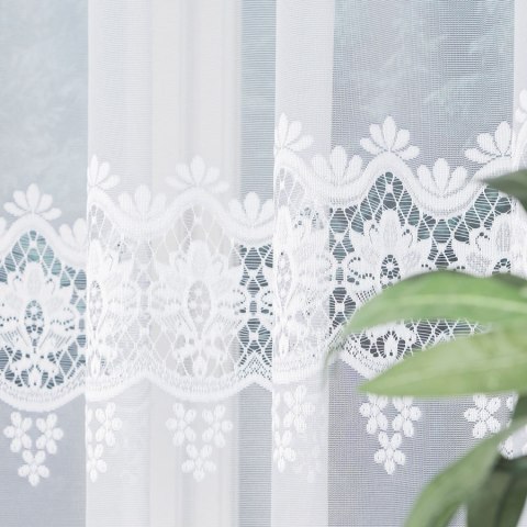 Firanka gotowa żakardowa DARIA 120x350 cm kolor biały