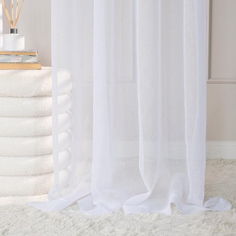 ETAMINA Firana gotowa na taśmie, szerokość 300 x wysokość 230cm, kolor 001 biały ETAMIN/FGT/001/300230/1