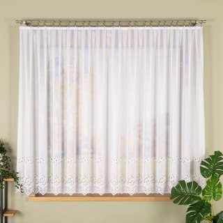 Firanka gotowa żakardowa JAGODA 160x400 cm kolor biały