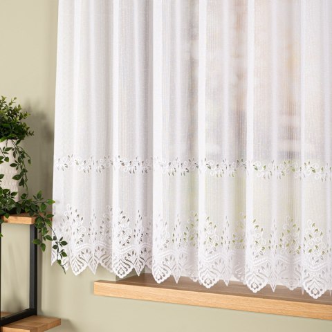 Firanka gotowa żakardowa JAGODA 160x400 cm kolor biały