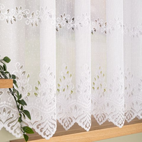 Firanka gotowa żakardowa JAGODA 160x400 cm kolor biały