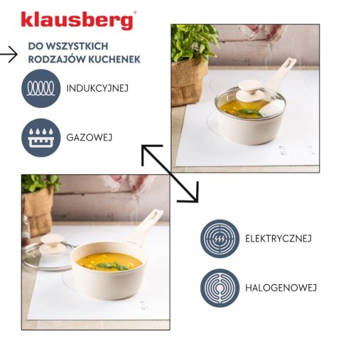 RONDELEK MARMUROWY 1,2l Z POKRYWĄ KLAUSBERG KB-7987