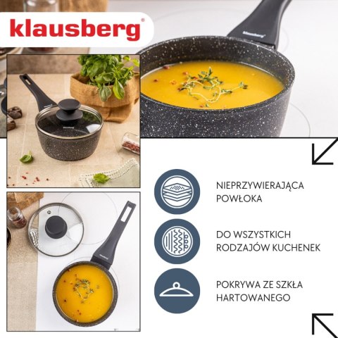 RONDELEK MARMUROWY 1,6l Z POKRYWĄ KLAUSBERG KB-7986